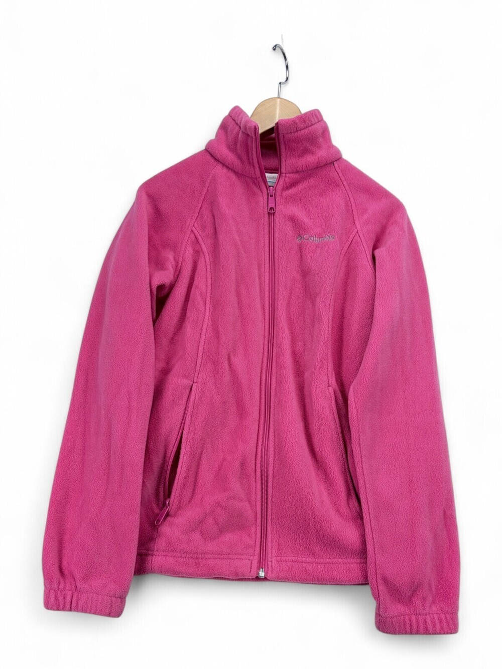 Columbia Women's Pink Fleece Full-Zip Jacket S